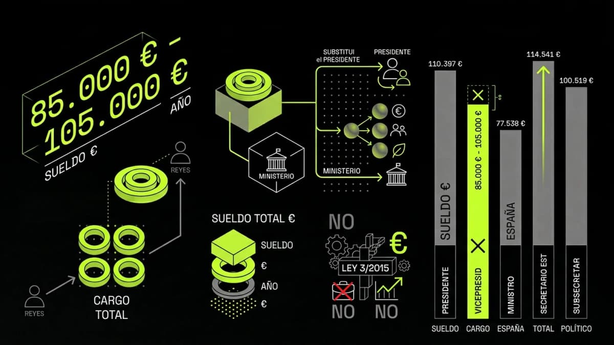 Infografía resumen del artículo: ¿Cuánto cobra el Vicepresidente del Gobierno?