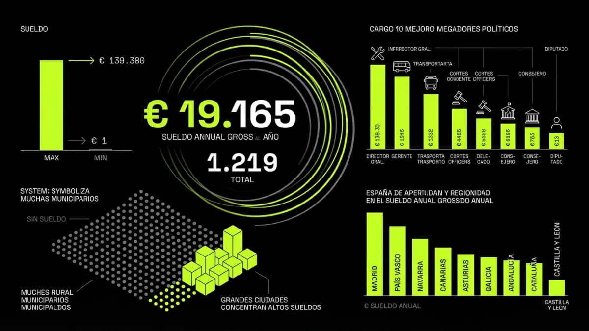 Infografía resumen del artículo: ¿Cuánto cobran los políticos de Castilla y León?