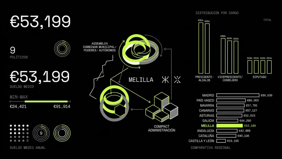 Infografía resumen del artículo: ¿Cuánto cobran los políticos de Melilla?
