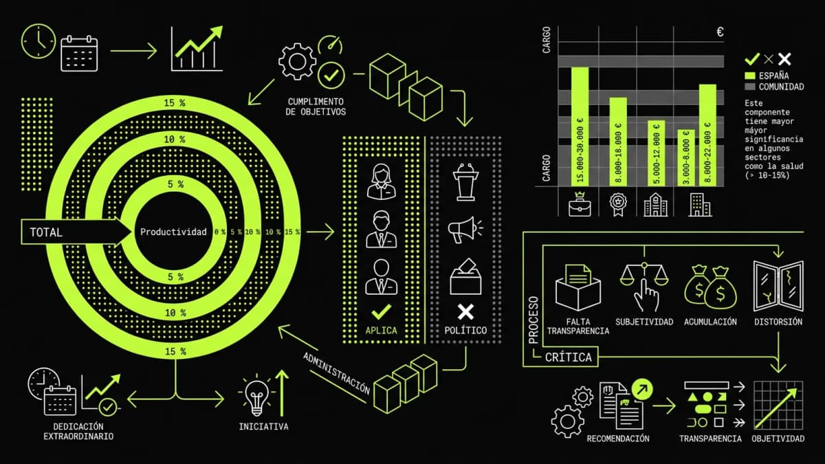 Infografía resumen del artículo: Qué es la productividad en sueldos públicos
