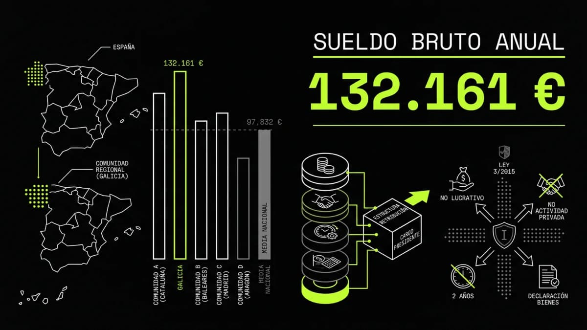 Infografía resumen del artículo: ¿Cuánto cobra Alfonso Rueda?