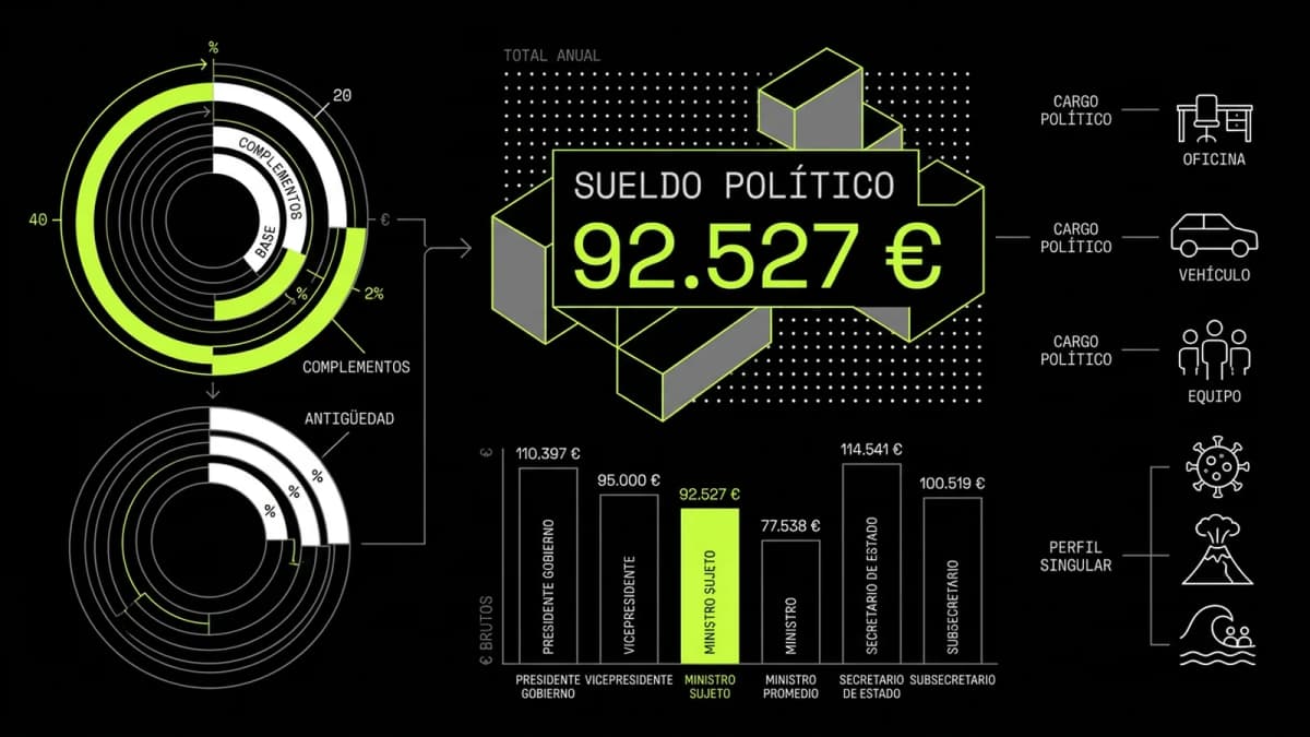 Infografía resumen del artículo: ¿Cuánto cobra Ángel Víctor Torres?