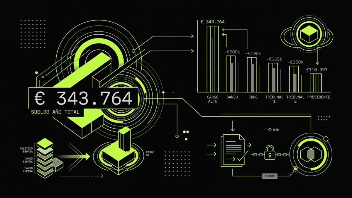 Infografía resumen del artículo: ¿Cuánto cobra Luis de Guindos?