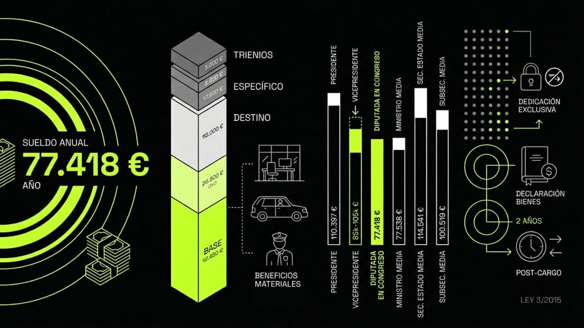 Infografía resumen del artículo: ¿Cuánto cobra María Jesús Montero?