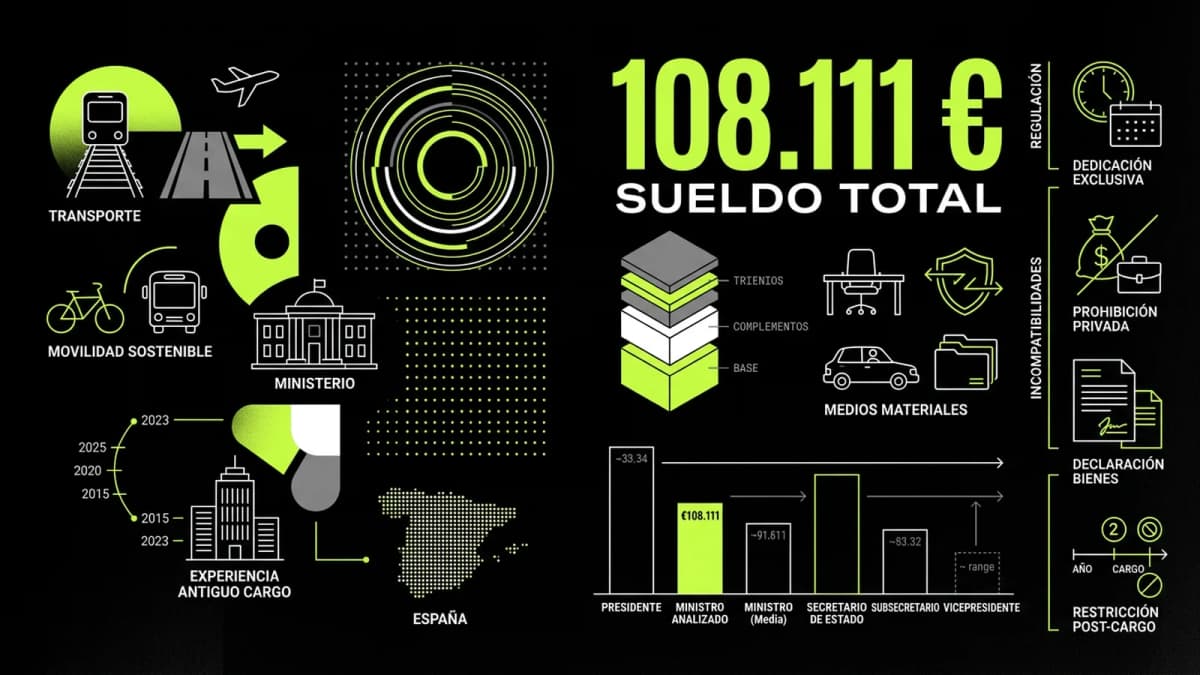 Infografía resumen del artículo: ¿Cuánto cobra Óscar Puente?