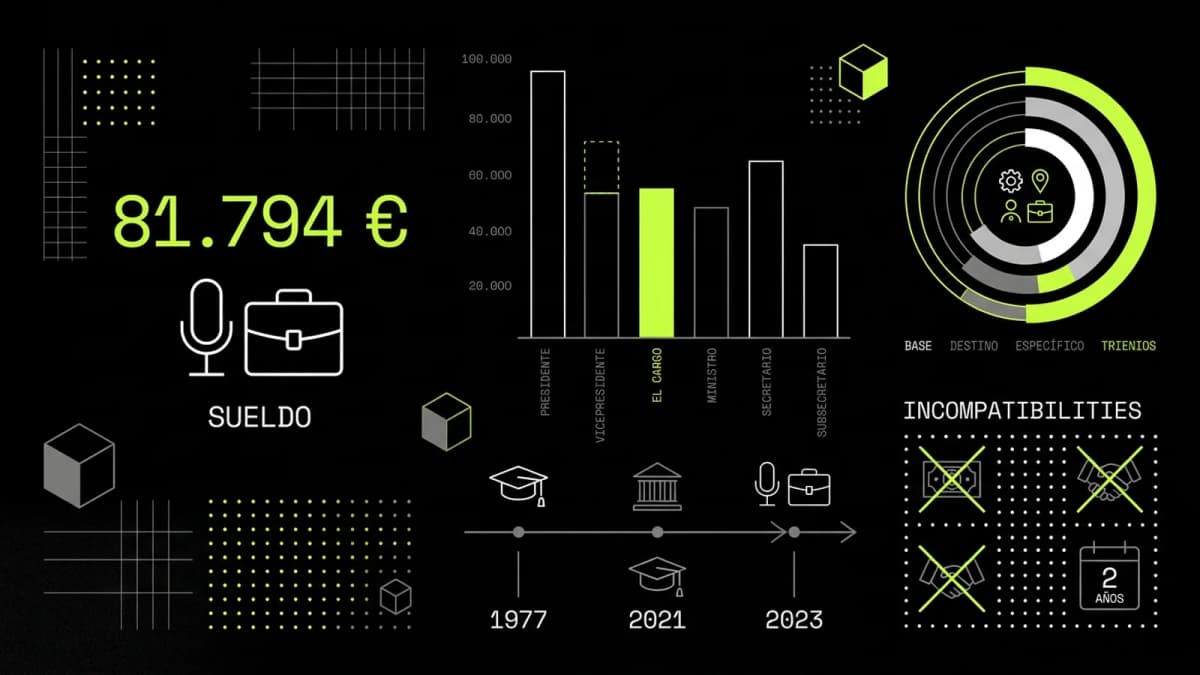 Infografía resumen del artículo: ¿Cuánto cobra Pilar Alegría?