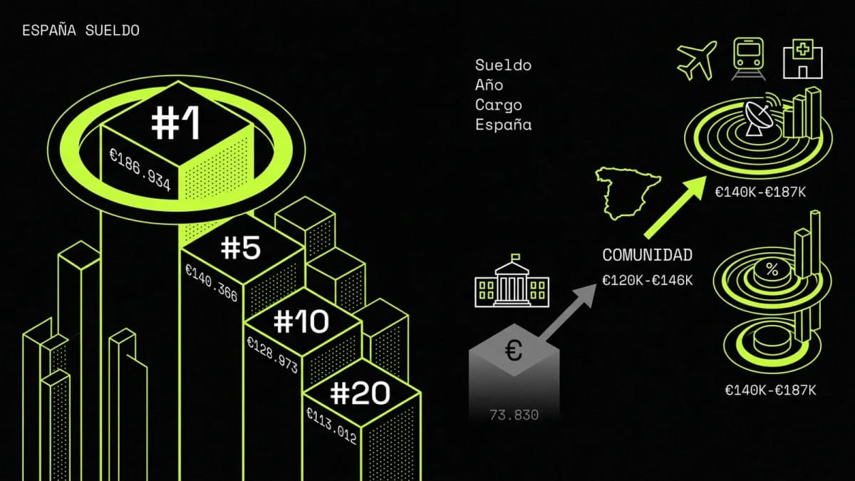 Infografía resumen del artículo: Los 20 directores generales mejor pagados de España