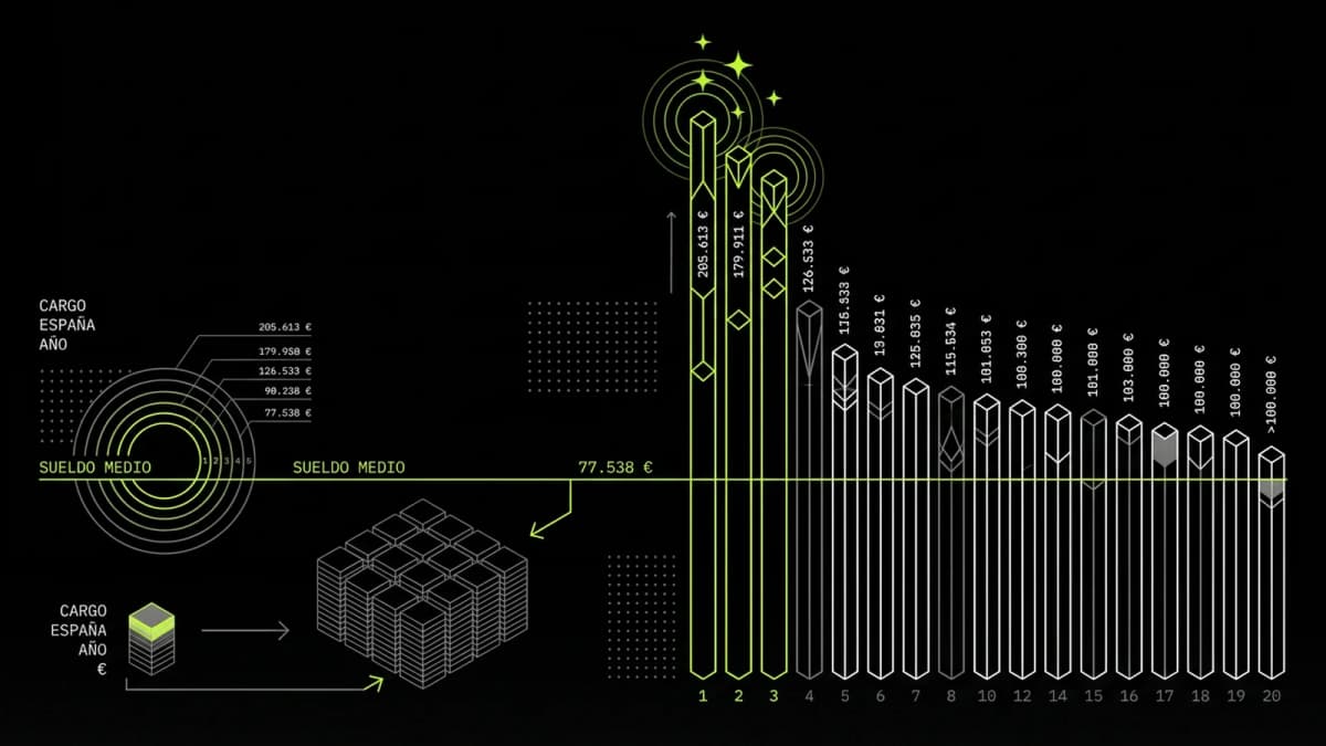 Infografía resumen del artículo: Los 20 ministros mejor pagados de España