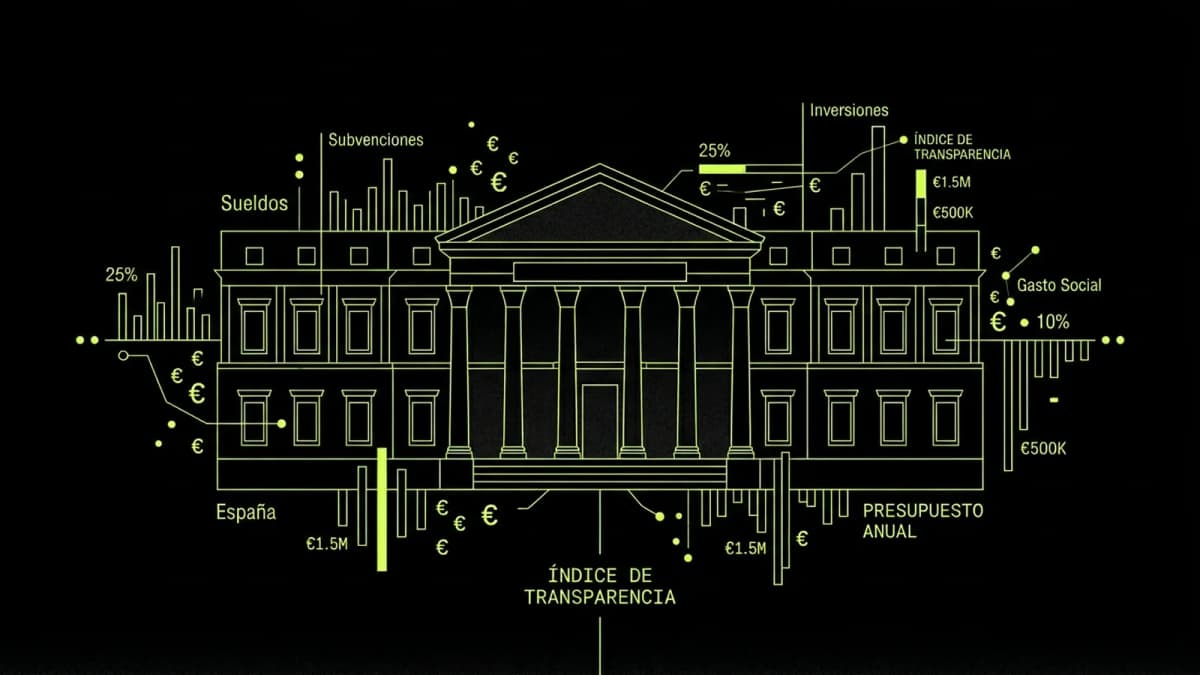 Infografía: distribución del gasto en sueldos públicos en España
